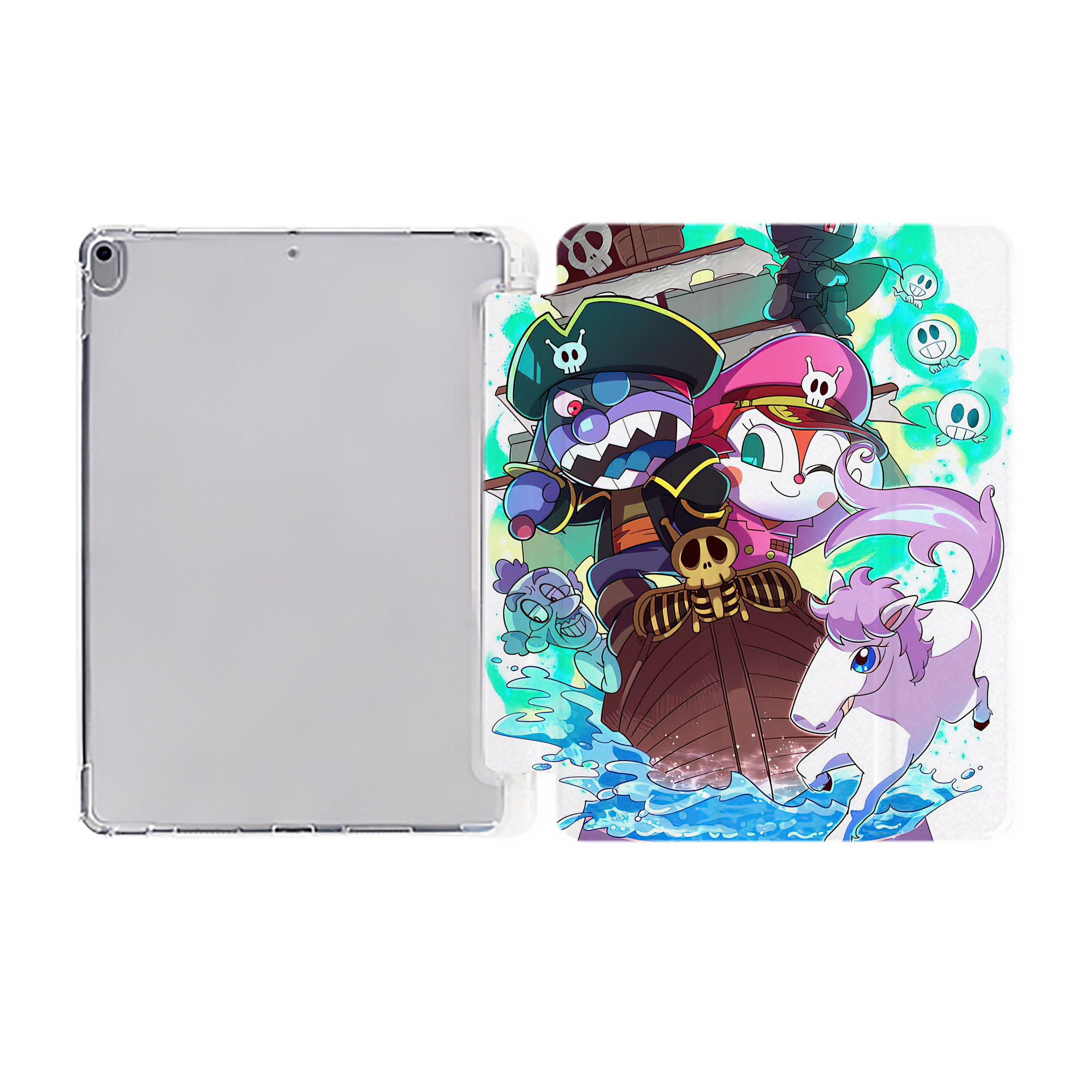 （画像用） アンパンマン Anpanman IPad ケース ペン収納付き 三つ折りスタンド PUレザー×シリコン 対応機種9.5/10.5/10.9インチ